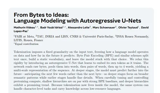 Meta開源創新大模型架構AU-Nets